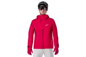 Куртка дощовик Alpinestars A-DURA ELITE RAIN JACKET RED FLUO, XL - Магазин ВелоБуча