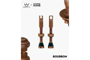Ниппели Peaty's x Chris King Tubeless Valves, 42mm, Bourbon