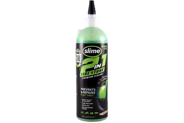 Герметик для бескамерок Slime 2-in-1 Premium, 473мл - Slime - Магазин ВелоБуча Герметик для бескамерок Slime 2-in-1 Premium, 473мл - Магазин ВелоБуча