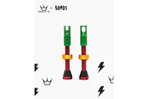 Ниппели Peaty's x 50to01 Tubeless Valves, 42mm, Rasta