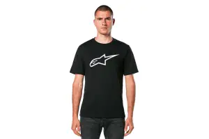 Футболка Alpinestars ALWAYS 2.0 CSF TEE BLACK/WHITE, M - Магазин ВелоБуча
