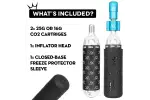 Насос Peatys Holeshot CO2 Tyre Inflator, MTB 25g, Black - Магазин ВелоБуча