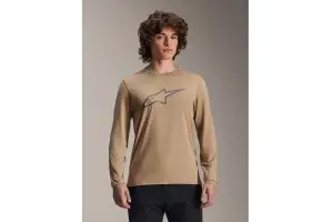Джерси Alpinestars A-DURA ASTAR LS JERSEY LIGH BROWN, L - Магазин ВелоБуча