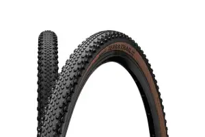 Покришка безкамерна Continental Terra Trail ProTection 28" | 700 x 40C | 28 x 1.50 чорна/коричнева, складана skin