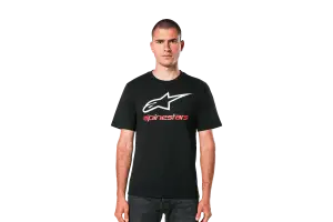 Футболка Alpinestars ALWAYS 2.0 CSF TEE BLACK/WHITE/RED, M - Магазин ВелоБуча
