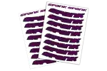 Набор наклеек на обода SPANK Decal kit, Purple - Магазин ВелоБуча