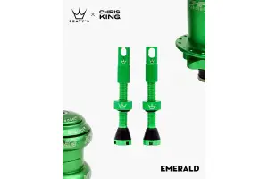 Ниппели Peaty's x Chris King Tubeless Valves, 42mm, Emerald