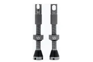 Ніпелі Peatys x Chris King Tubeless Valves, 42mm, Slate - Магазин ВелоБуча