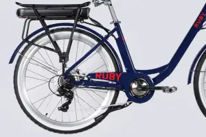 Велосипед с электроприводом 26 AL Dorozhnik eRUBY DD FR рама-17 36B 13А*ч 500Вт темно-синий 2026 - Магазин ВелоБуча