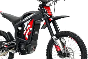 Мотоцикл R1 19 72 B 2500 Вт 35 А*г чорний з червоним - Магазин ВелоБуча
