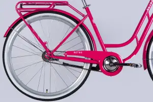 Велосипед ST 28 Dorozhnik RETRO Velosteel рама-19 рожевий 2025 - Магазин ВелоБуча