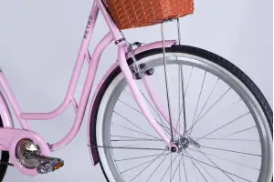Велосипед ST 28 Dorozhnik RETRO Velosteel рама-19 світло-рожевий 2025 - Магазин ВелоБуча