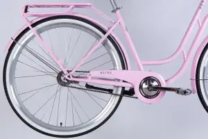 Велосипед ST 28 Dorozhnik RETRO Velosteel рама-19 світло-рожевий 2025 - Магазин ВелоБуча