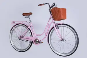 Велосипед ST 28 Dorozhnik RETRO Velosteel рама-19 світло-рожевий 2025 - Магазин ВелоБуча