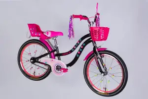 Велосипед ST 20 Formula Kid FLOWER PREMIUM BH рама-10 черный с розовым 2026 - Магазин ВелоБуча