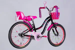 Велосипед ST 20 Formula Kid FLOWER PREMIUM BH рама-10 черный с розовым 2026 - Магазин ВелоБуча