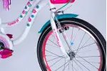 Велосипед ST 20 Formula Kid FLOWER PREMIUM BH рама-10 білий з рожевим та бірюзовим 2026 - Магазин ВелоБуча