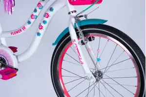 Велосипед ST 20 Formula Kid FLOWER PREMIUM BH рама-10 білий з рожевим та бірюзовим 2026 - Магазин ВелоБуча