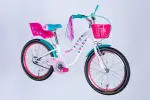 Велосипед ST 20 Formula Kid FLOWER PREMIUM BH рама-10 білий з рожевим та бірюзовим 2026 - Магазин ВелоБуча