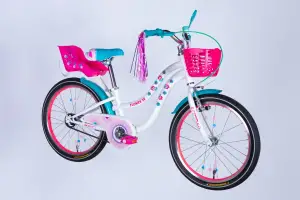 Велосипед ST 20 Formula Kid FLOWER PREMIUM BH рама-10 білий з рожевим та бірюзовим 2026 - Магазин ВелоБуча