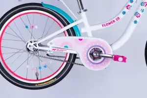 Велосипед ST 20 Formula Kid FLOWER PREMIUM BH рама-10 білий з рожевим та бірюзовим 2026 - Магазин ВелоБуча
