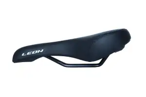 Седло без замка 270*146 мм с отверстием K.San YBT-6556 черный logo LEON - - Магазин ВелоБуча Седло без замка 270*146 мм с отверстием K.San YBT-6556 черный logo LEON - Магазин ВелоБуча