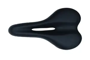 Седло без замка 270*146 мм с отверстием K.San YBT-6556 черный logo LEON - - Магазин ВелоБуча Седло без замка 270*146 мм с отверстием K.San YBT-6556 черный logo LEON - Магазин ВелоБуча