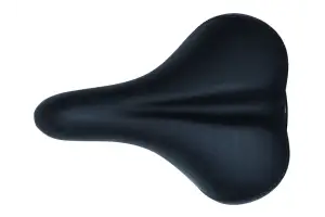 Сідло без замка 279*206 мм комфортне K.San YBT-8002 Leon чорний logo LEON - Магазин ВелоБуча