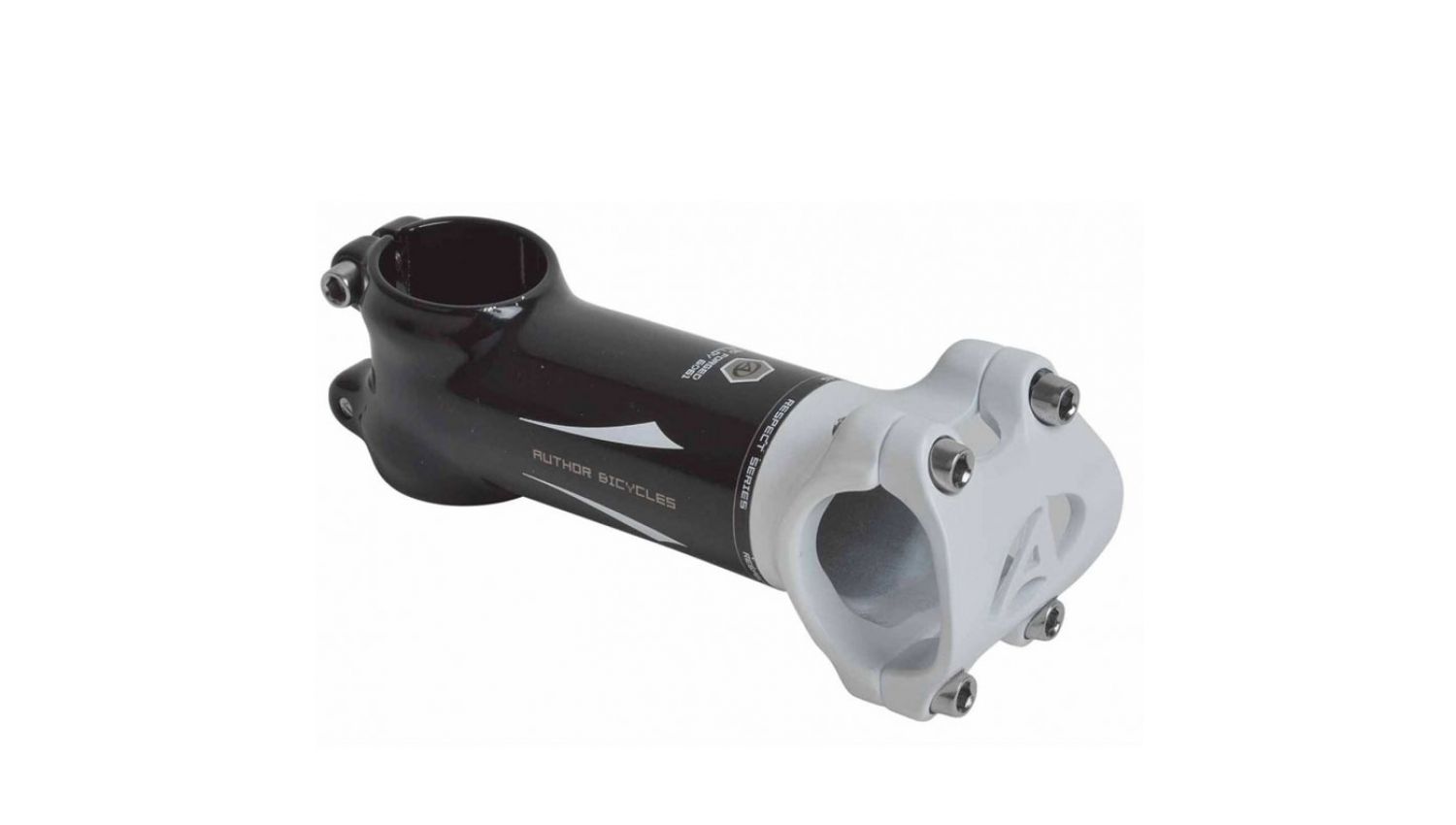 Вынос руля ACO-S Respect 14 r.7/e.100/d.28,6/BB 31,8mm, черно белый, вес 180 гр - Author - Магазин ВелоБуча Вынос руля ACO-S Respect 14 r.7/e.100/d.28,6/BB 31,8mm, черно белый, вес 180 гр - Магазин ВелоБуча