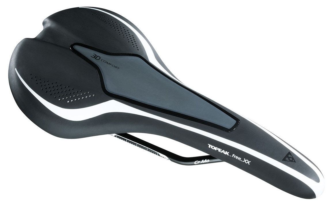 Седло Topeak Free_XX 3D Comfort черный/белый - Topeak - Магазин ВелоБуча Седло Topeak Free_XX 3D Comfort черный/белый - Магазин ВелоБуча