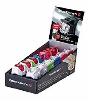 Фара пер+задн діод Blackburn Click діспл 12шт металік - Магазин ВелоБуча