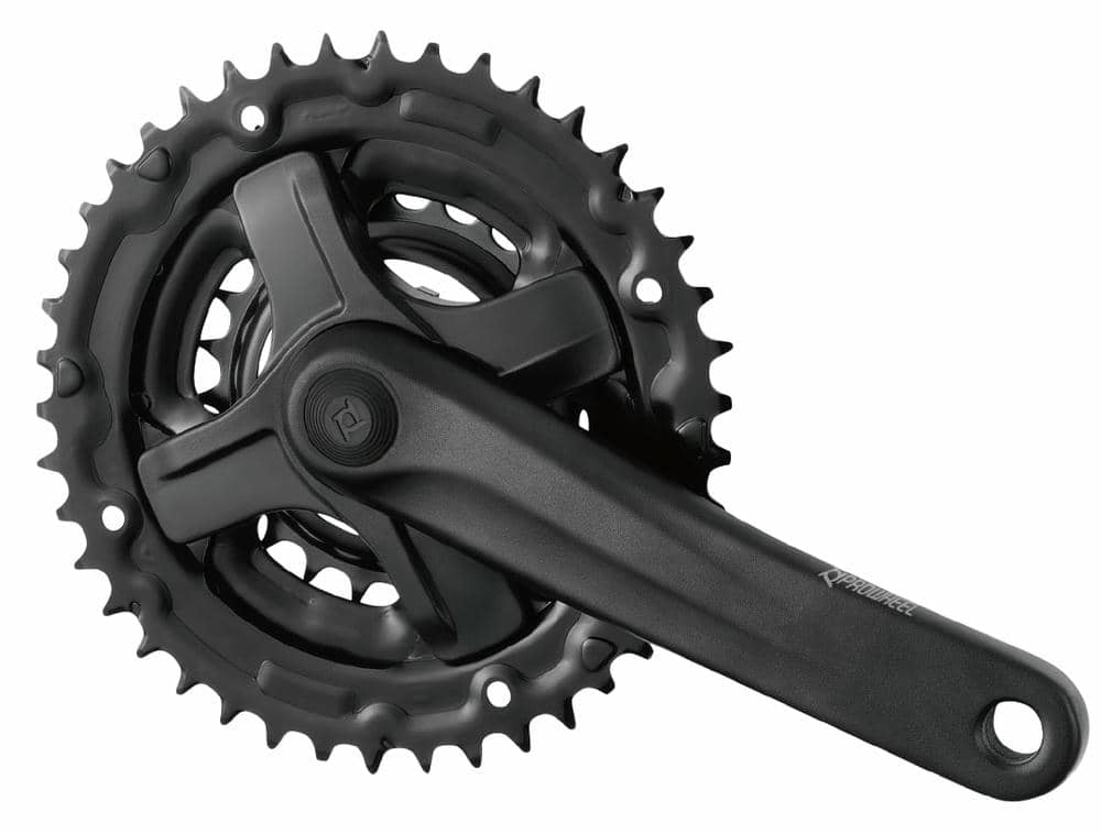 Комплект шатунов PROWHEEL TA-CM60, (8S / 7S), 170mm, 42/34/24T black - Prowheel - Магазин ВелоБуча Комплект шатунов PROWHEEL TA-CM60, (8S / 7S), 170mm, 42/34/24T black - Магазин ВелоБуча