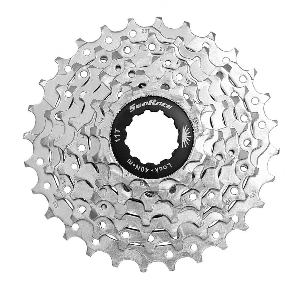 Кассета 7-k 11-28T SUN RACE M63 MTB, Nickel - Магазин ВелоБуча