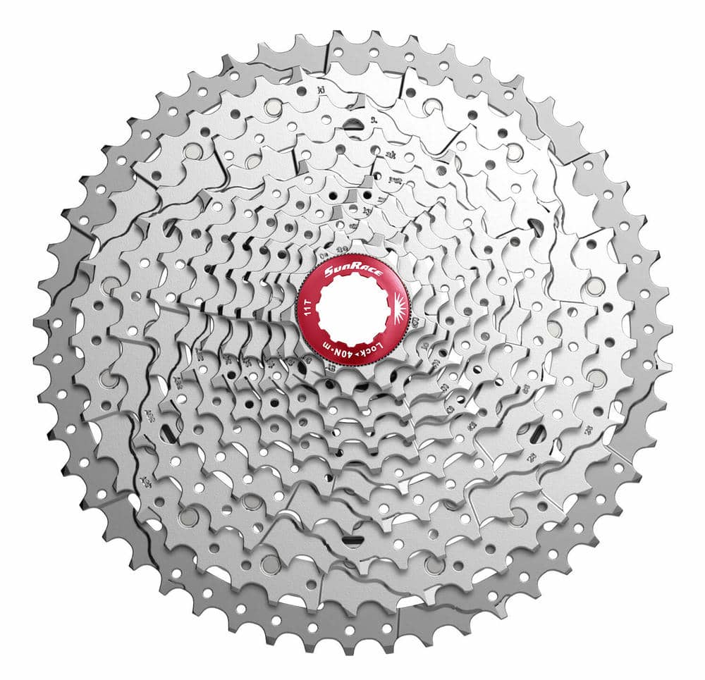 Кассета 11-k 11-46T SUN RACE MX8 MTB, алюминиевый паук, Metallic Silver - SUN RACE - Магазин ВелоБуча Кассета 11-k 11-46T SUN RACE MX8 MTB, алюминиевый паук, Metallic Silver - Магазин ВелоБуча