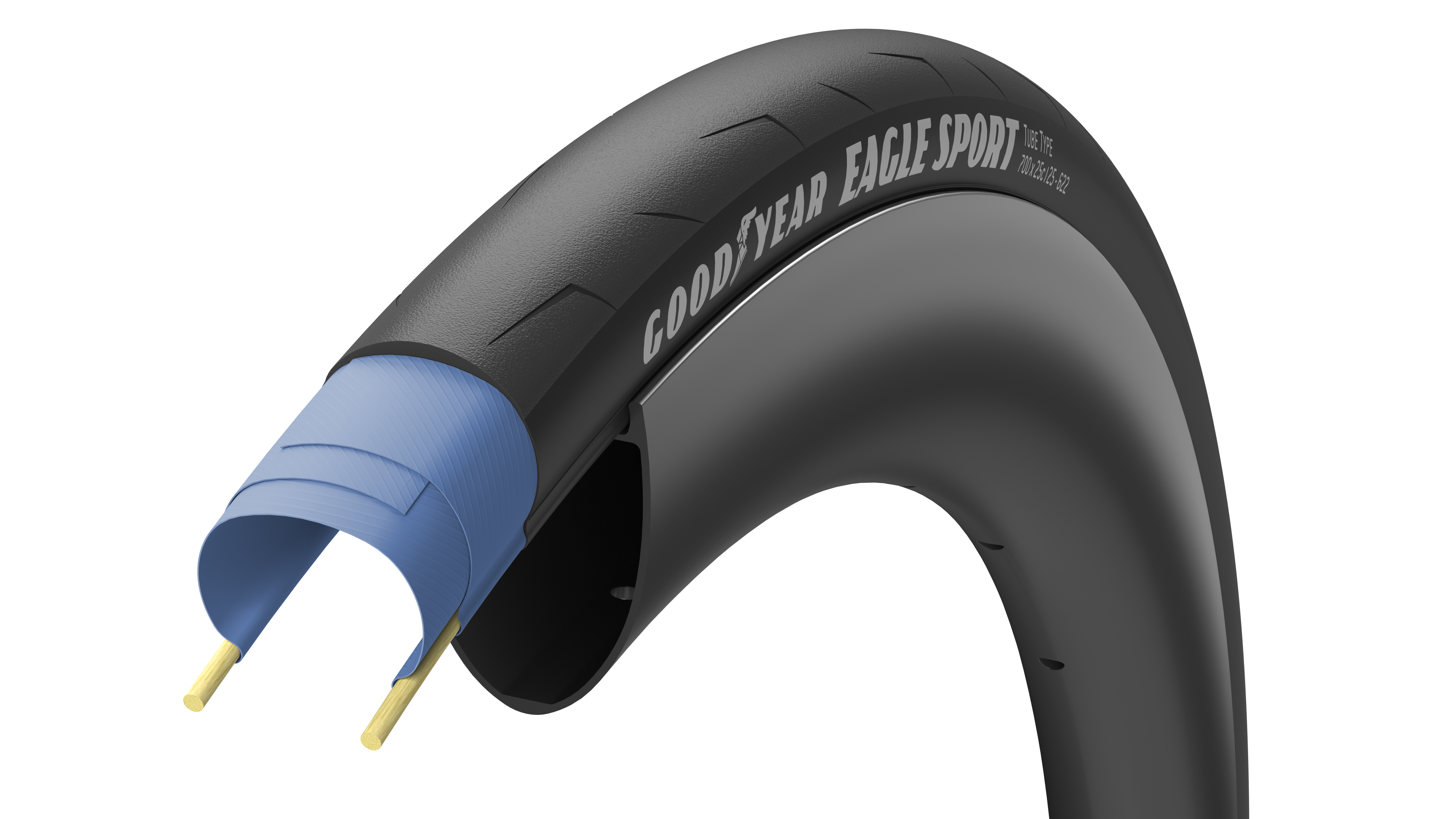 Покрышка 700x32 (32-622) GoodYear Eagle Sport Tube Type Wire Black, 60tpi - GoodYear - Магазин ВелоБуча Покрышка 700x32 (32-622) GoodYear Eagle Sport Tube Type Wire Black, 60tpi - Магазин ВелоБуча