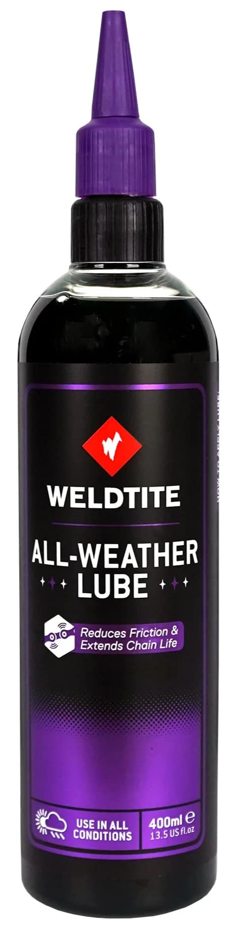 Смазка для цепи Weldtite 03074X ALL-WEATHER LUBE, 400мл - Магазин ВелоБуча