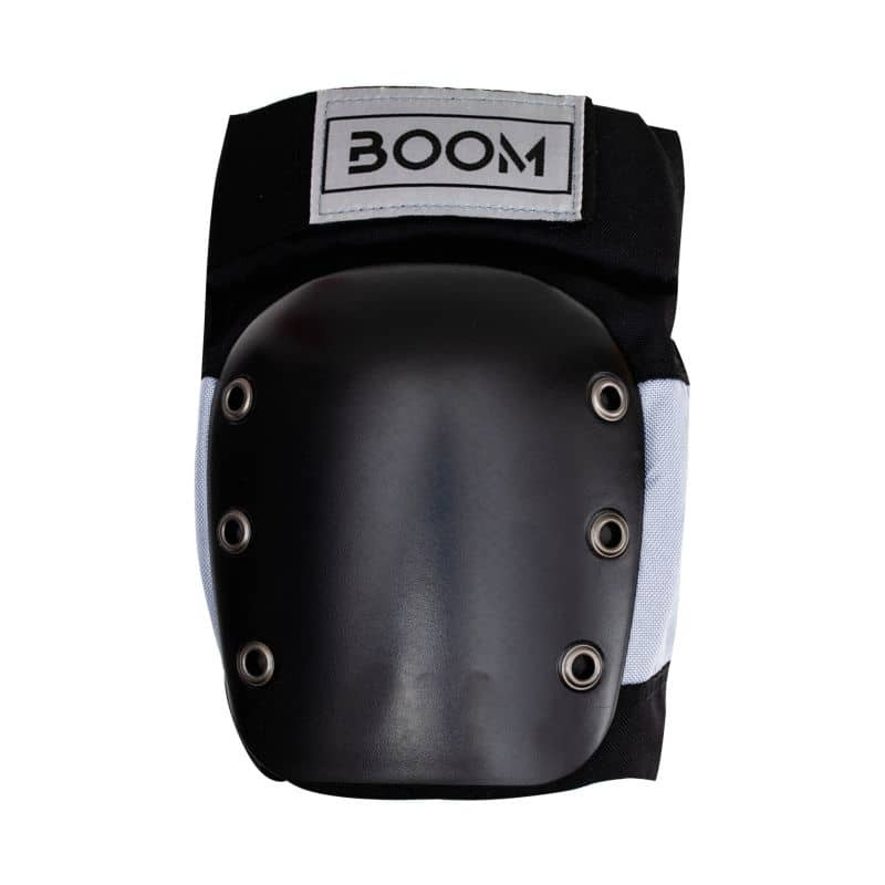 Защита для колен Boom Solid Black/Silver S - Boom - Магазин ВелоБуча Защита для колен Boom Solid Black/Silver S - Магазин ВелоБуча