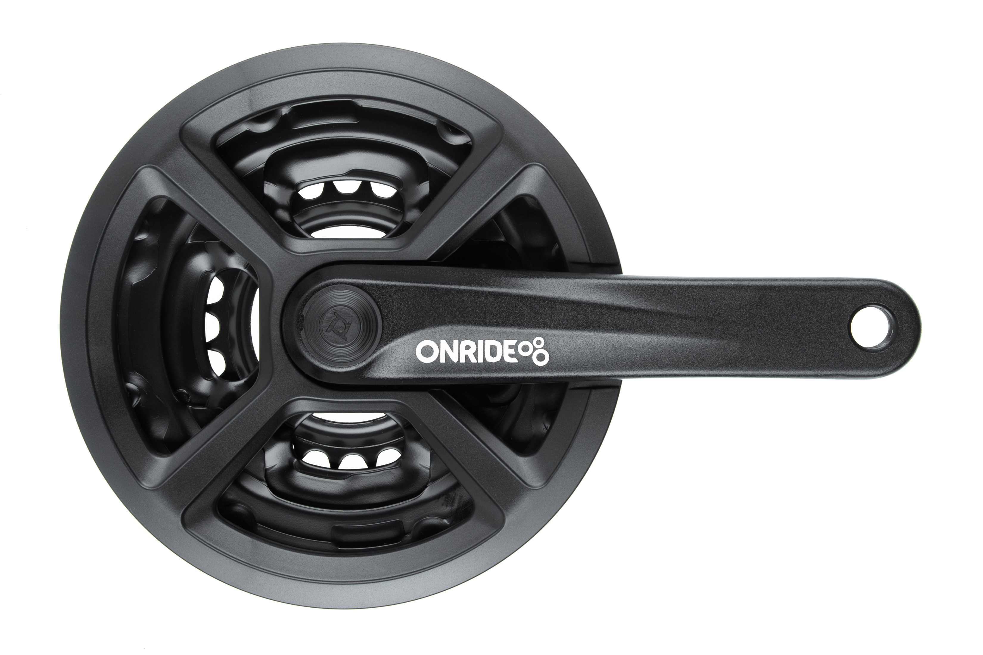 Комплект шатунов ONRIDE Trio 820P, под квадрат, 170 мм, 42-34-24Т, на 6/7/8 шв., черный - ONRIDE - Магазин ВелоБуча Комплект шатунов ONRIDE Trio 820P, под квадрат, 170 мм, 42-34-24Т, на 6/7/8 шв., черный - Магазин ВелоБуча